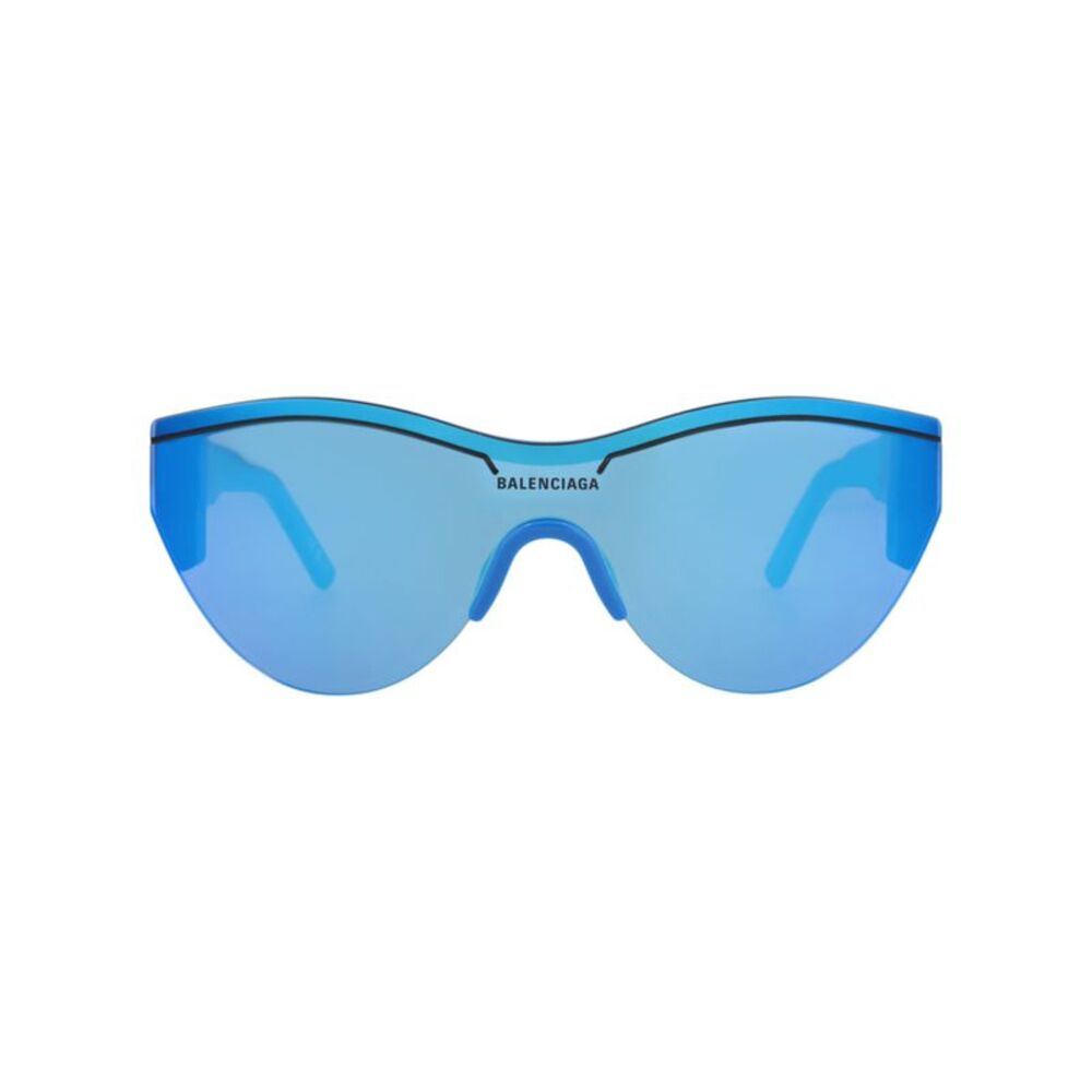 Balenciaga Shield-Frame Recycled Acetate Sunglasses Blue Unisex-Adult